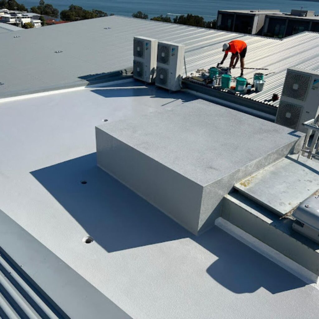 building rooftop for liquid waterproofing membrane services