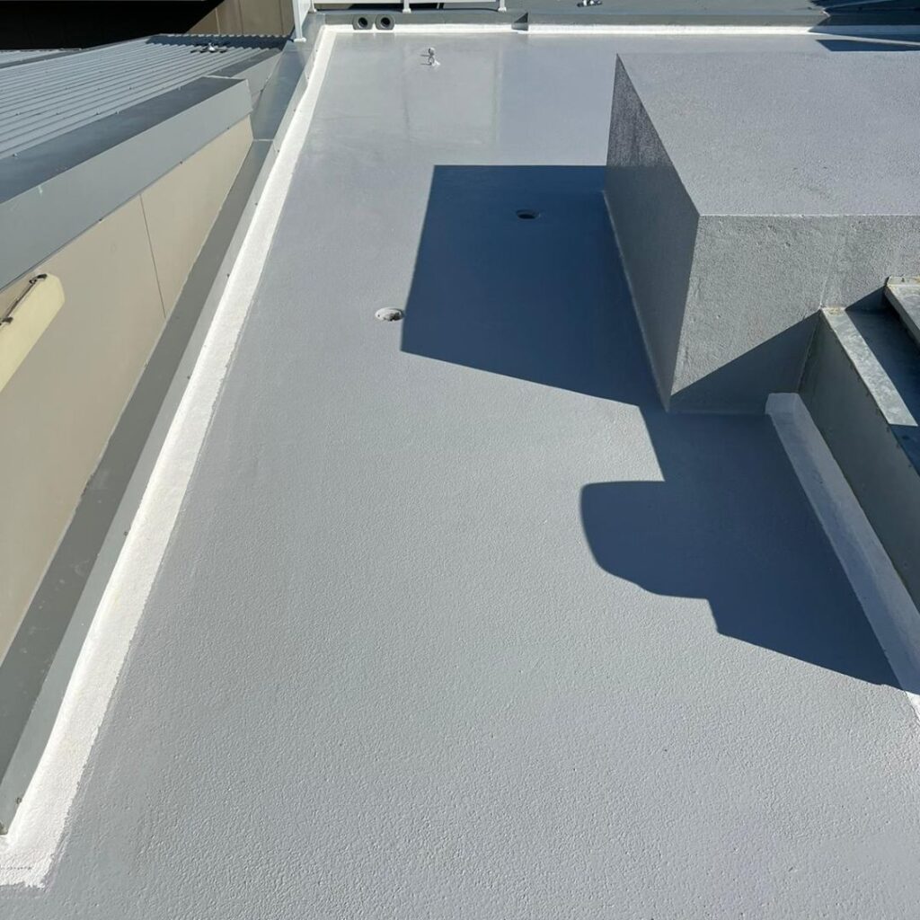 building rooftop for liquid waterproofing membrane projects