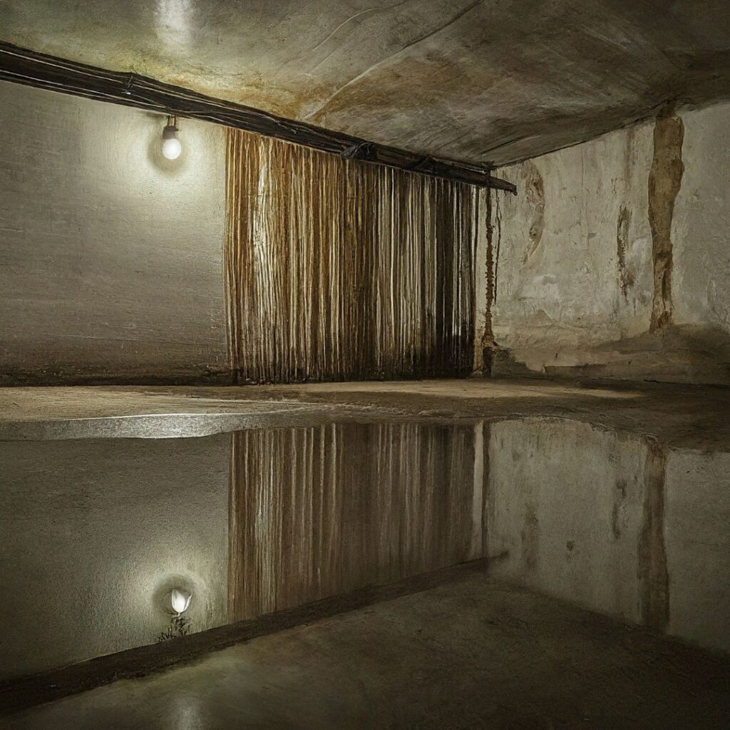 a basement with water ingress issue
